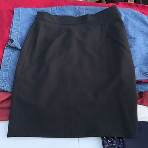 Basic black pencil skirt